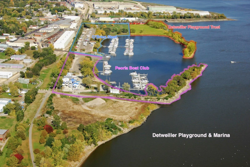 An aerial map of the proposed sale, showing that more than two-thirds of the land would be privatized, and the remaining public land would be inaccessible to the public